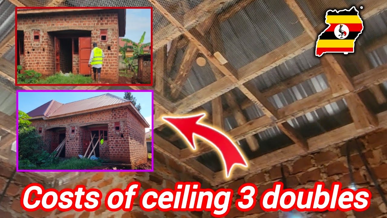 Costs we used on ceiling 3 double rooms in Uganda 🇺🇬 😳