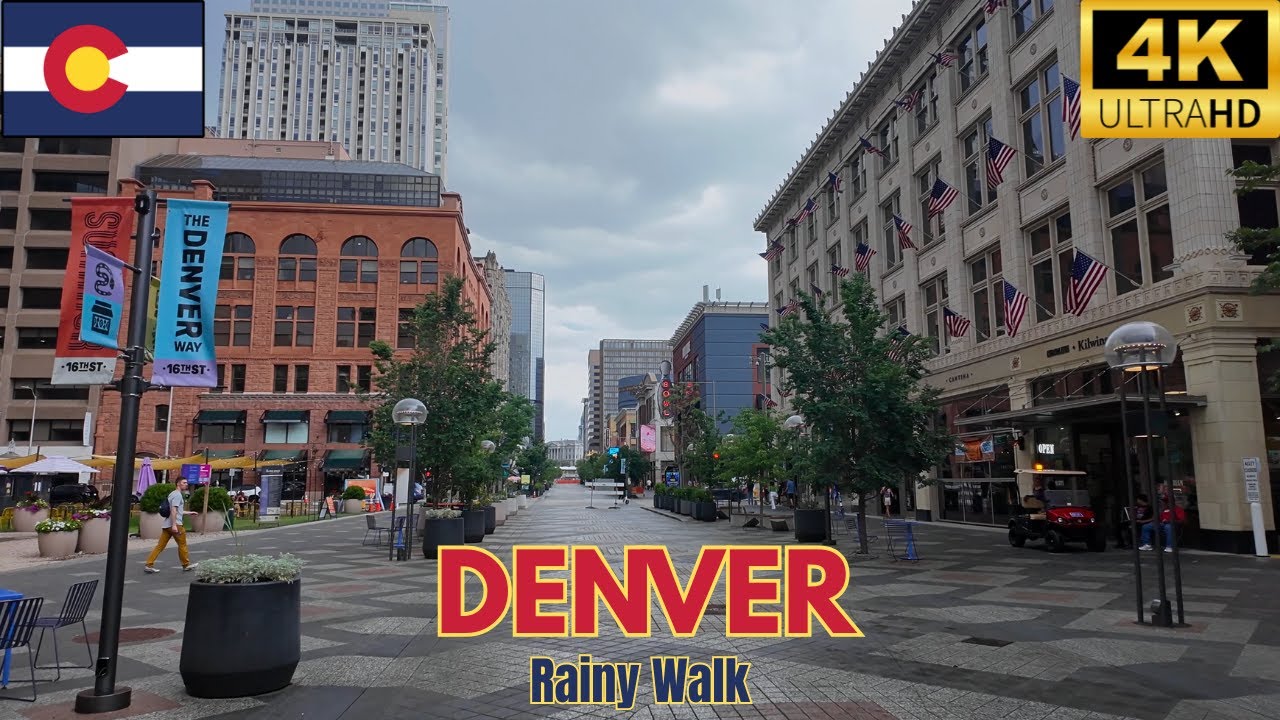A Rainy Day Walk Through Downtown Denver 2025 🇺🇸 [4K]