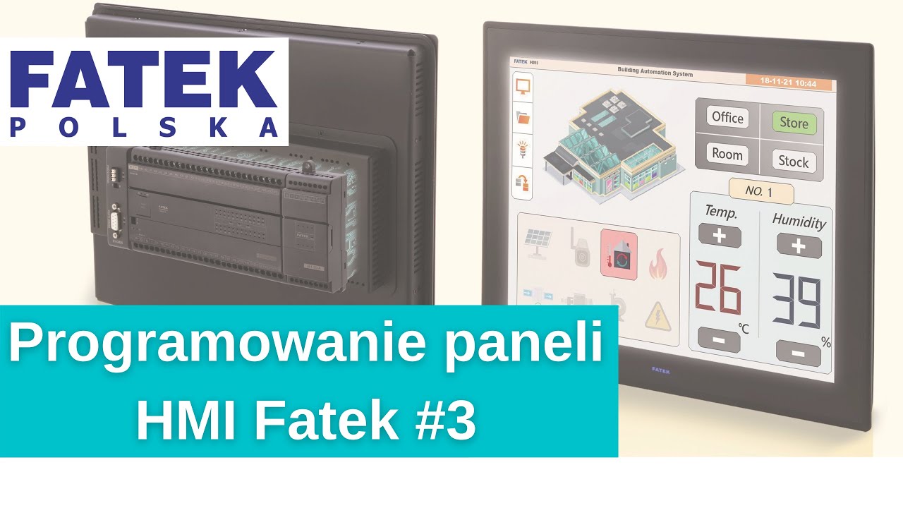 Programowanie paneli HMI Fatek - #3 Podstawowe funkcje przycisk&oacute;w oraz uruchomienie symulacji