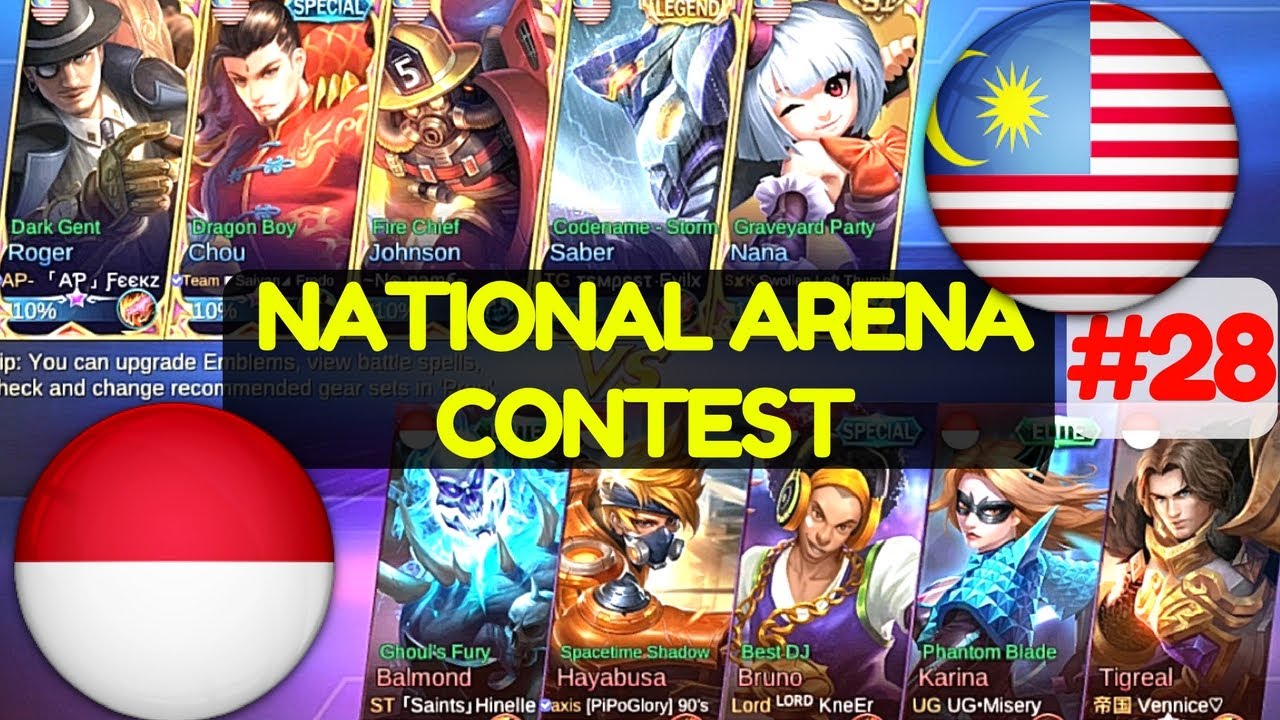 Malaysia VS Indonesia [3rd Game 220617] | National Arena Contest Mobile Legends