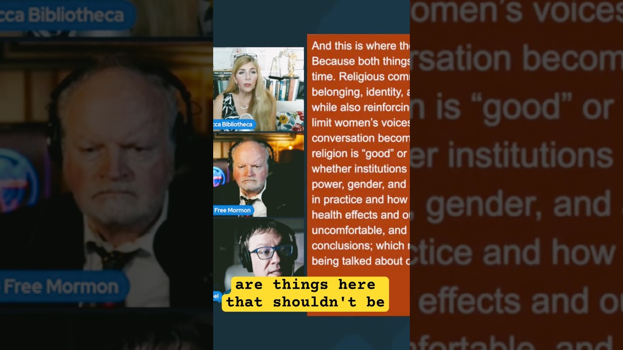 Для женщин посещение церкви СПД вызывает реальное чувство тревоги!