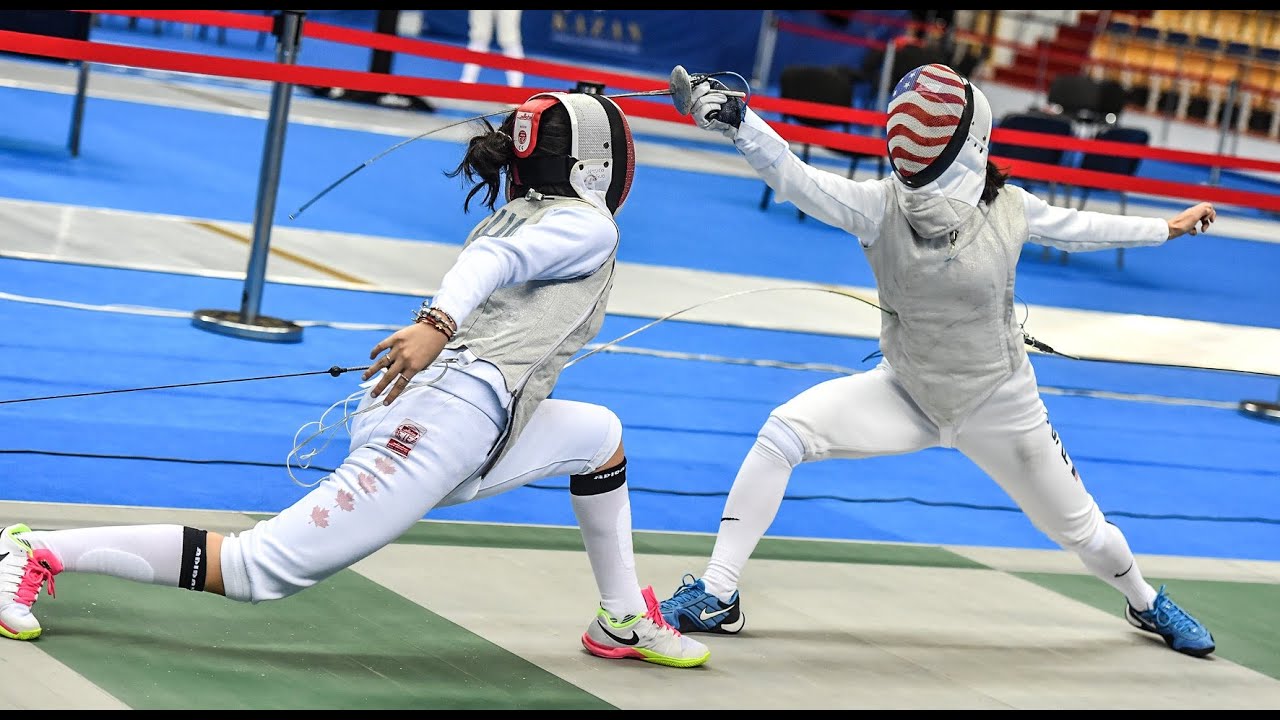 14 year old Canadian prodigy BEATS Olympic Champ Lee Kiefer!