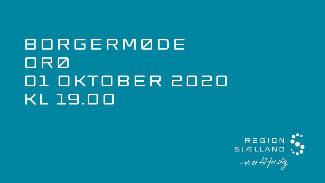 Orø Borgermøde 1. Oktober 2020