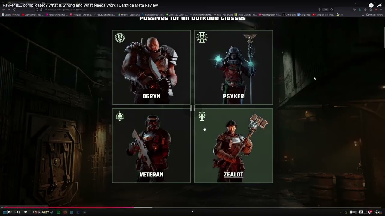 darktide: the most mis informed and wrong video i have ever seen.