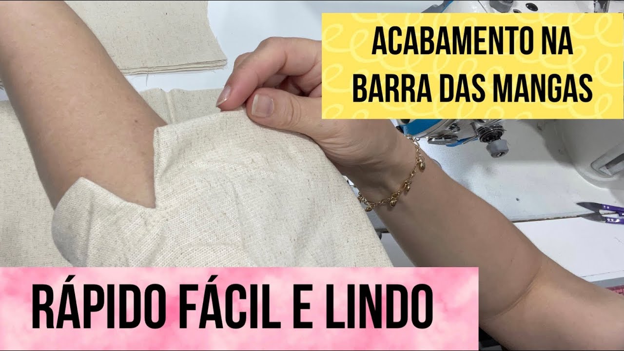 DICA E PASSO A PASSO DE ACABAMENTO EM MANGAS- DIY #dicasdecostura #passoapasso