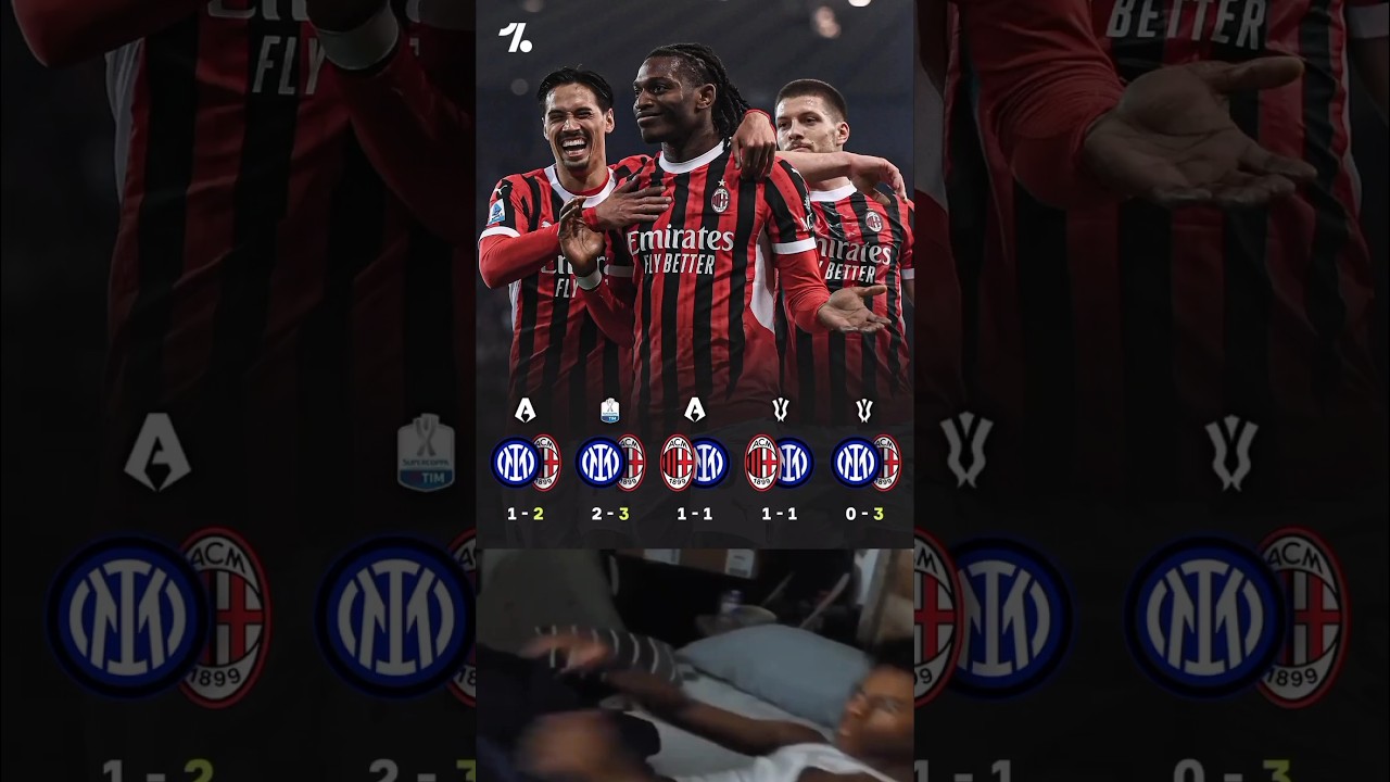 Milan have gone undefeated in all FIVE derbies this season vs Inter #intermilan #acmilan #copaitalia