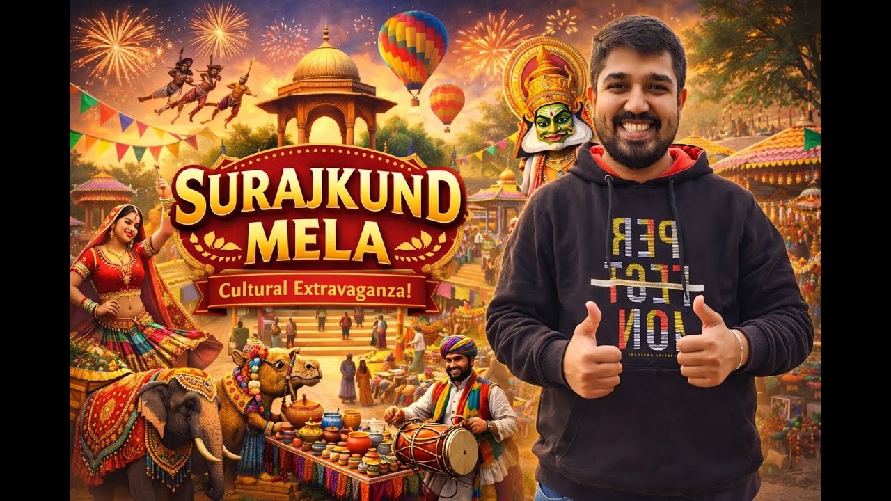 इतना बड़ा सुरजकुंड मेला पहले कभी नहीं देखा 😱 | Surajkund Mela Full Vlog 2026 |