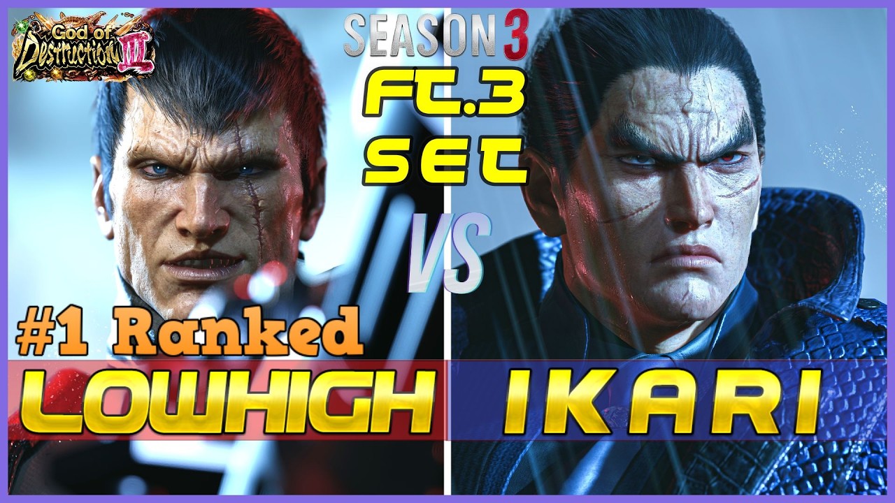T8 S3 ▰ LOWHIGH (#1 Ranked Bryan) Vs IKARI (Kazuya) ▰ Tekken 8 High Level Gameplay