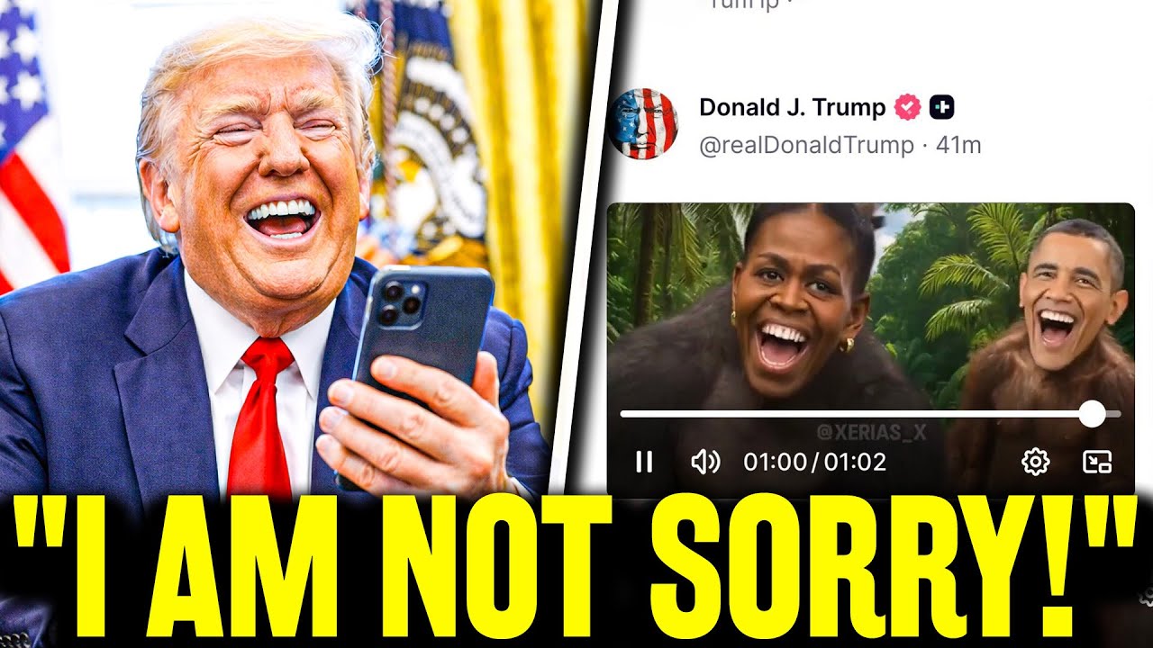 Trump Refuses to Apologize for Racist Obama Monkey Video