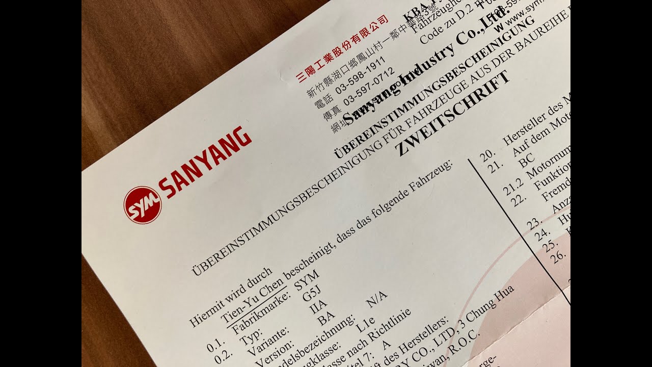 Roller-Betriebserlaubnis Zweitschrift ist da! Kosten, Dauer, Tips.