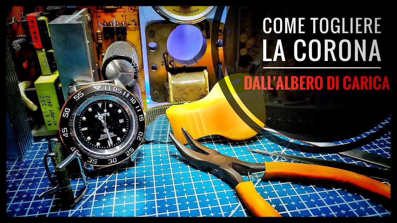 Tutorial: come svitare la corona dall'albero di carica. Vediamolo insieme! Fai da te orologi/watch