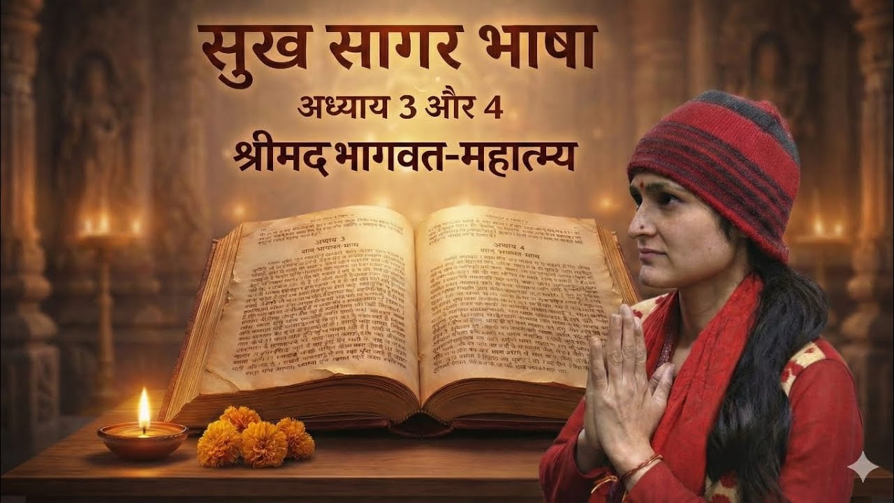 श्रीमद्भागवत माहात्म्य कथा | अध्याय 3–4 | सुख सागर भाषा में | Shrimad Bhagwat Katha