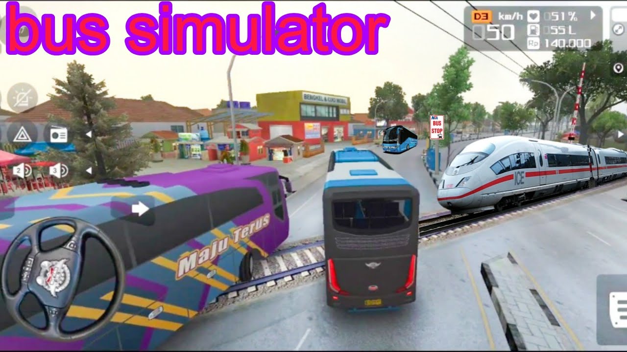 BUS SIMULATOR LNDONESIA train 🚆 aagya game Boss #video  #gaming  