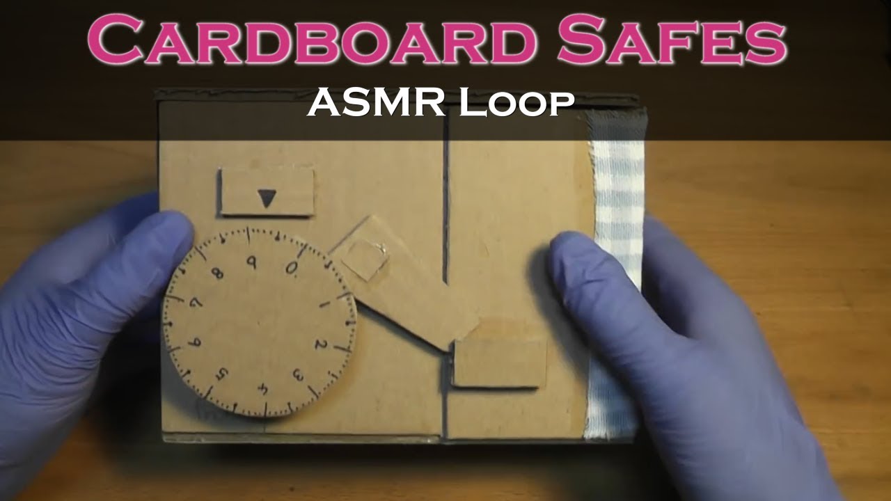 ASMR Loop:  Cardboard Safes – 41 mins
