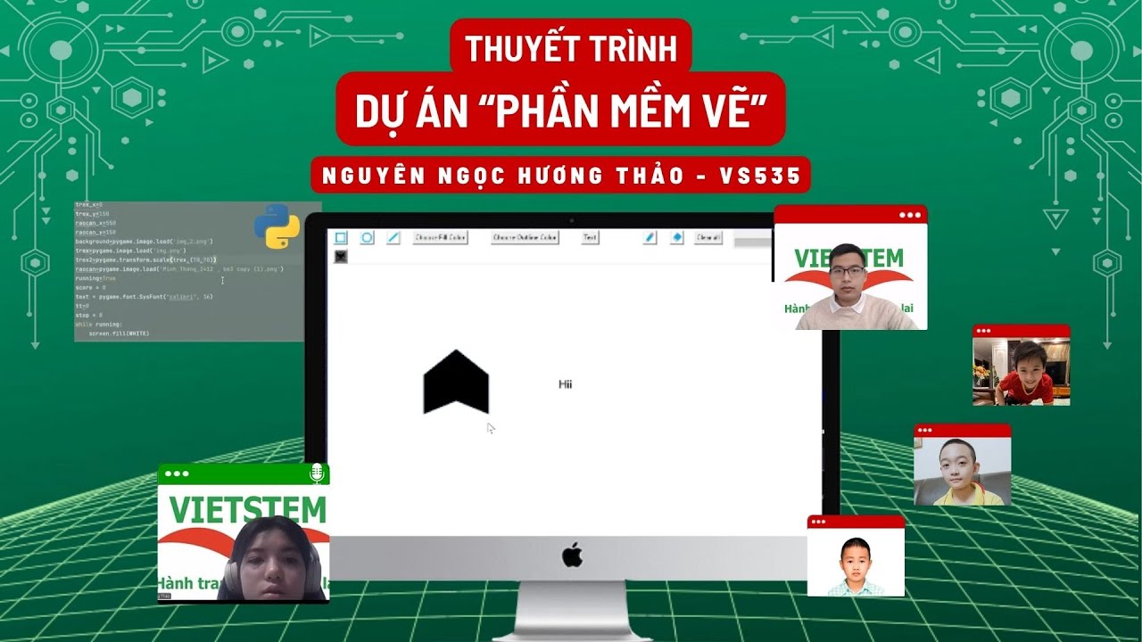 Phần Mềm Vẽ - Nguyễn Ngọc Hương Thảo - Lớp Lập Trình Python VS535