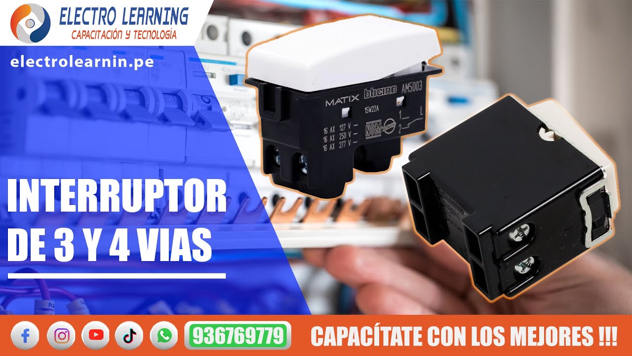 Interruptor de 3 y 4 v&iacute;as - ELECTRO LEARNING