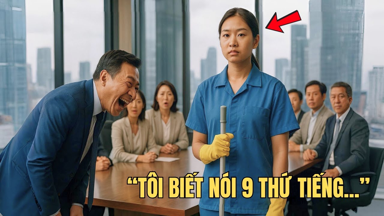 Tỷ phú cười nhạo cô lao công nghèo khi nói biết 6 thứ tiếng - Điều cô làm sau đó khiến ai cũng sốc!