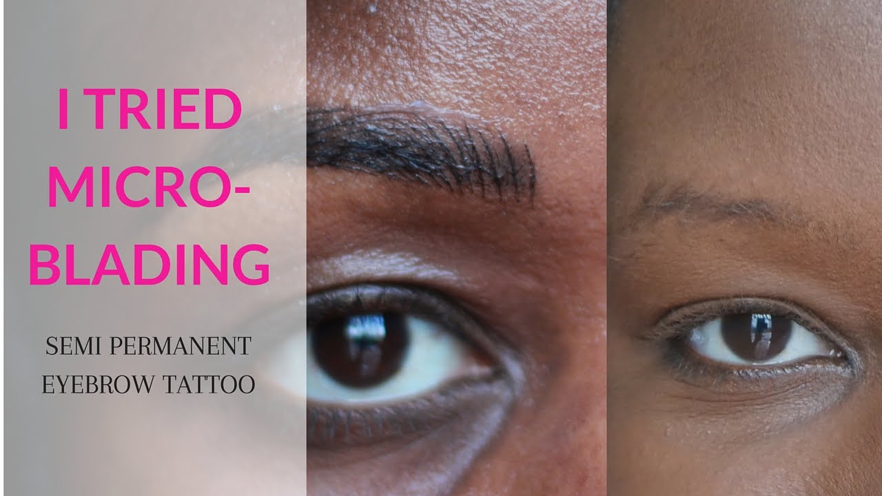 Microblading Review on Dark Skin Black Woman of Color