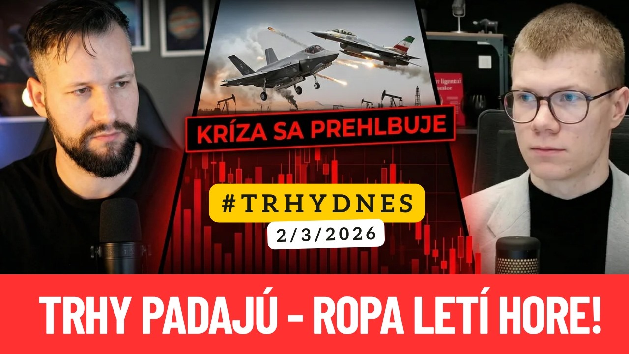 TRHY PADAJÚ! 🔴 ROPA A ZLATO LETIA HORE! 🚀 (Vojna v Iráne)