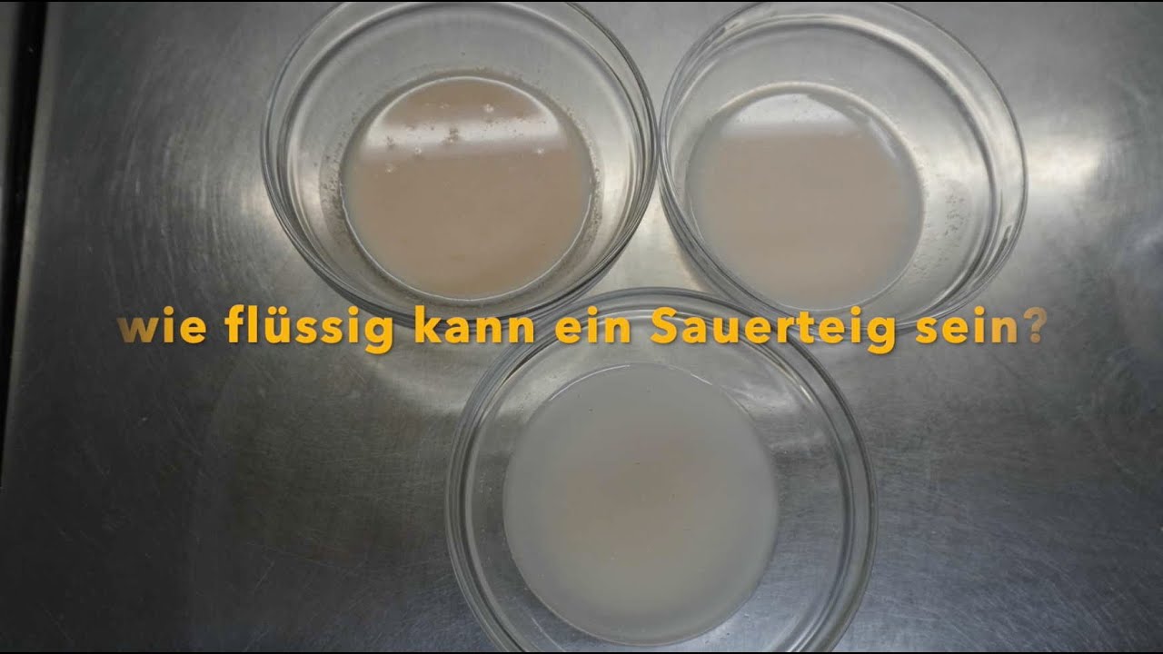 Wie flüssig kenn ein Sauerteig sein? aus der Serie Profiwissen Sauerteig