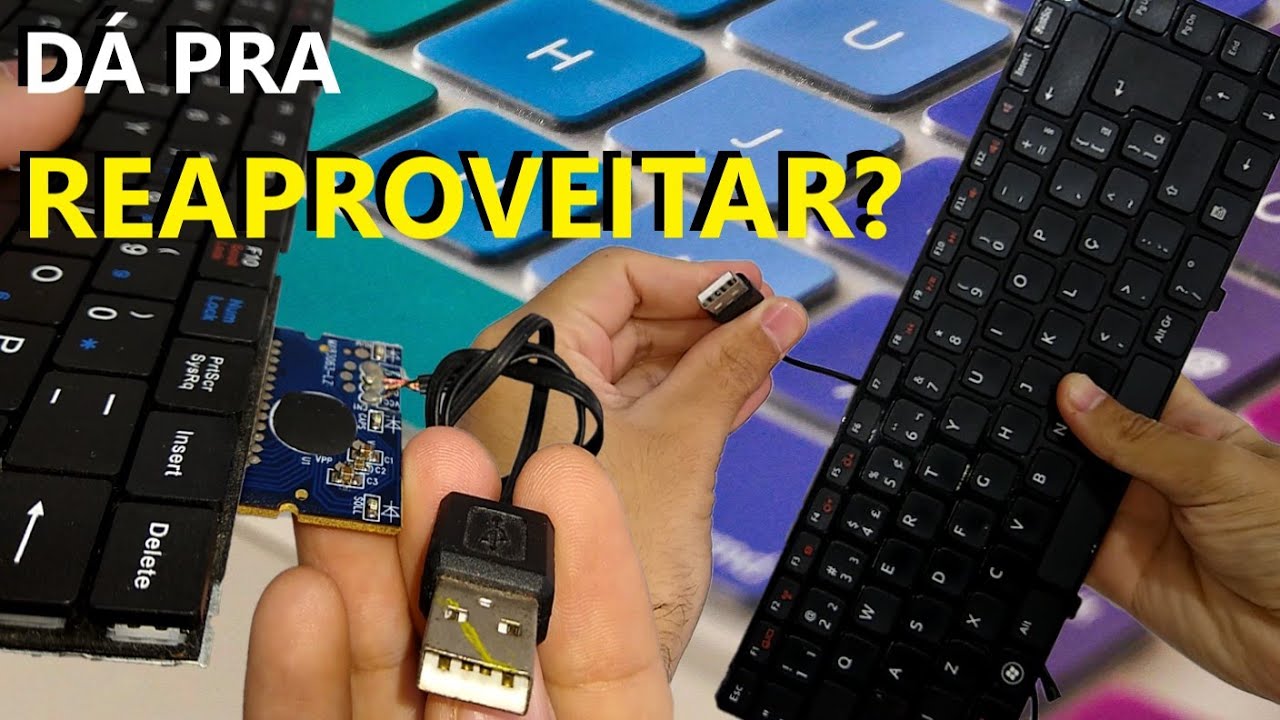 COLOCAR CABO USB EM TECLADO de notebook é possível? INSTALAR TECLADO DIFERENTE EM NOTEBOOK DANIFICA?