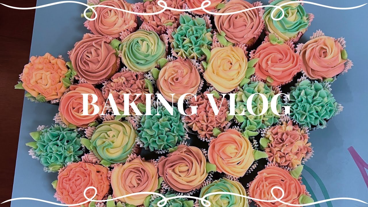 Baking cherry and chocolate cupcakes