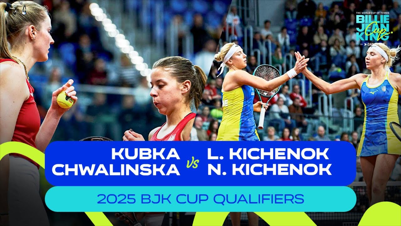 Kubka/Chwalinska (POL) v L. Kichenok/ N. Kichenok (UKR) | 2025 BJK Cup Qualifiers | Match Highlights