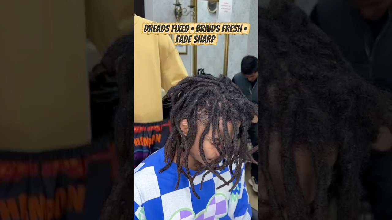 From Dreadlock Correction to Braids + Sharp Fade | African Men&rsquo;s Hairstyle Glow-Up