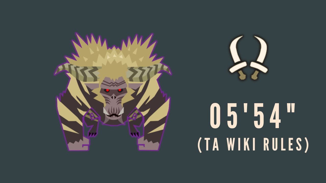 Tempered Furious Rajang TA Wiki Rules Dual Blades Solo 05'54