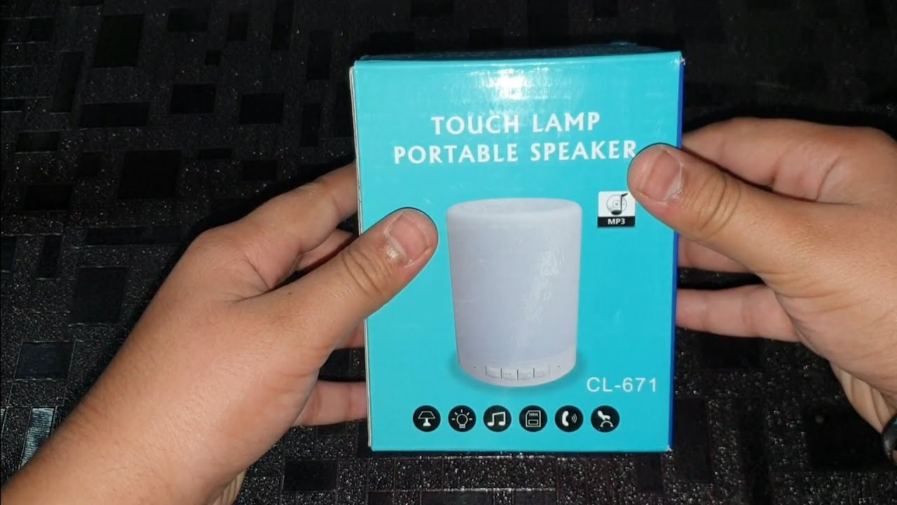 Touch Lamp Portable Speaker CL-671 Unboxing