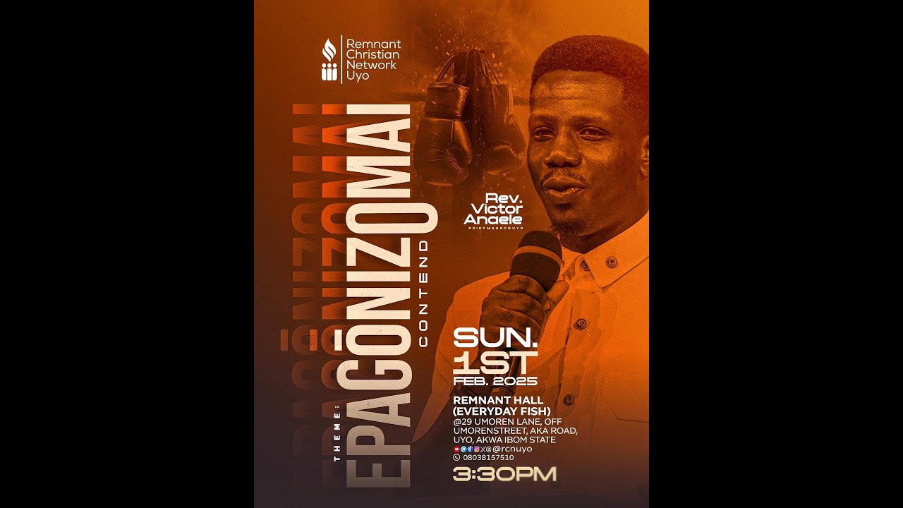 EPAGONIZOMAI (CONTEND) || SUNDAY SERVICE || 1ST FEBRUARY 2026
