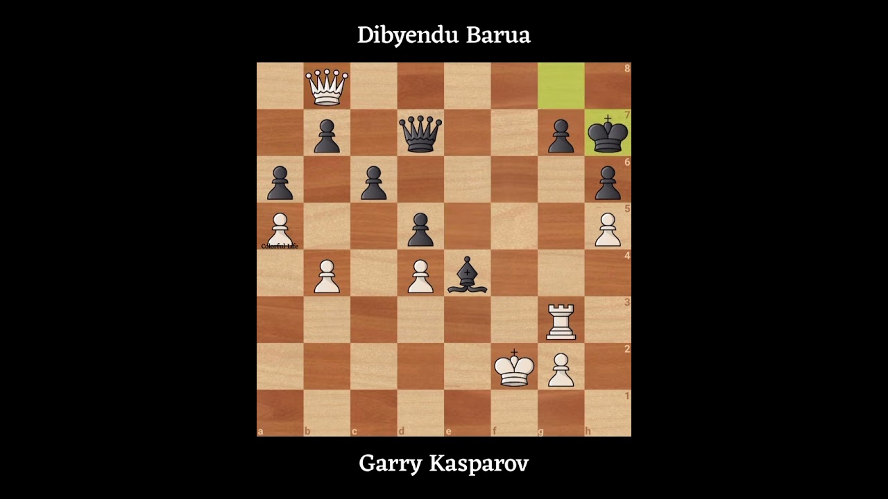 GM Garry Kasparov vs GM Dibyendu Barua