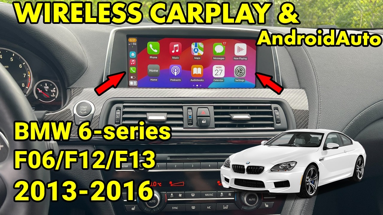 Беспроводная поддержка CarPlay и AndroidAuto для BMW 6 серии (F06/F12/F13) 2015–2016
