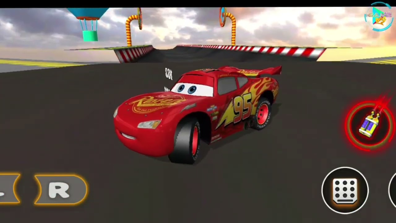 new mega ramp Lightning McQueen stunts #games #androidgames  #newgame hg