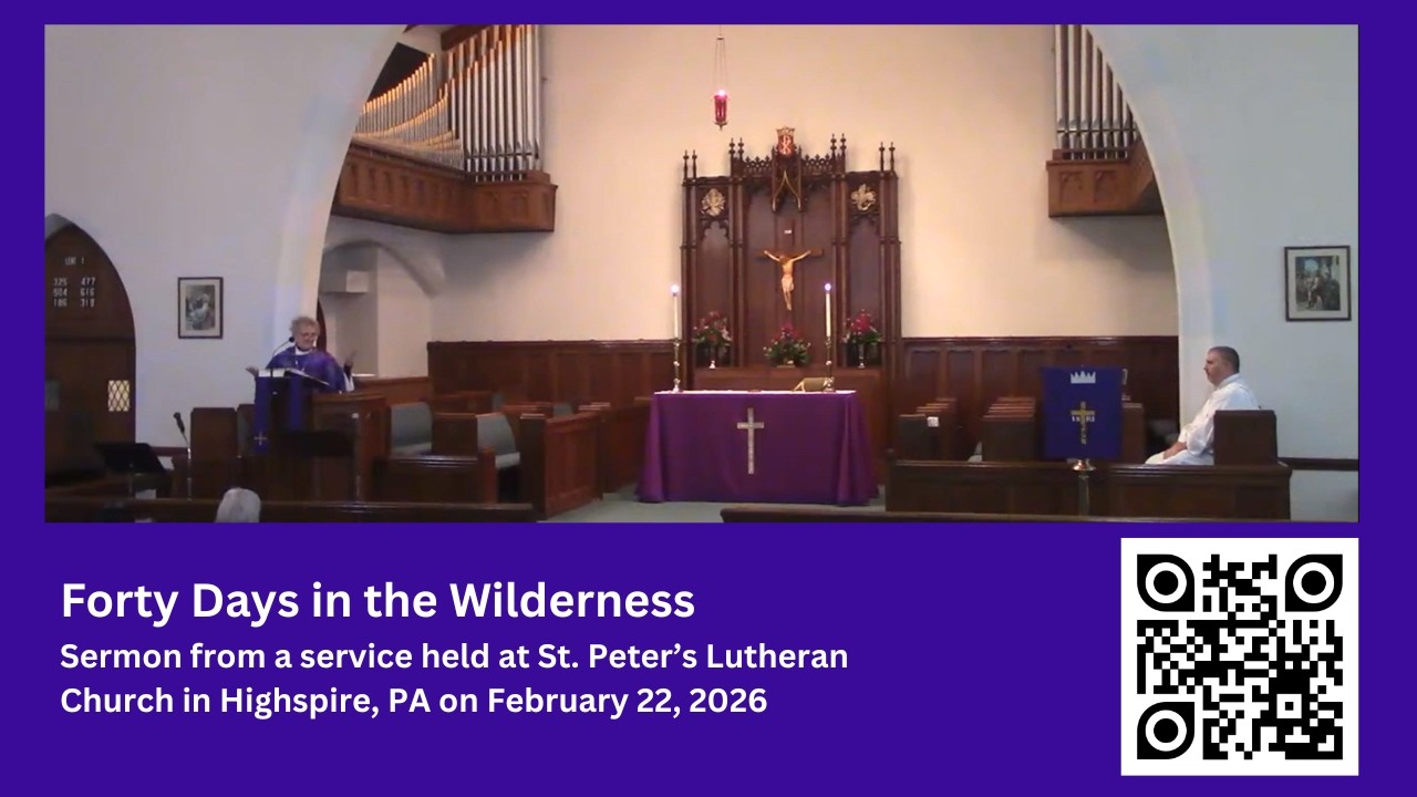 Forty Days in the Wilderness: Sermon from February 22, 2026