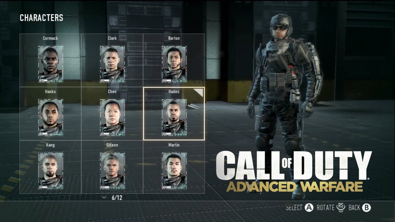 COD AW Personalizacion personaje y armas