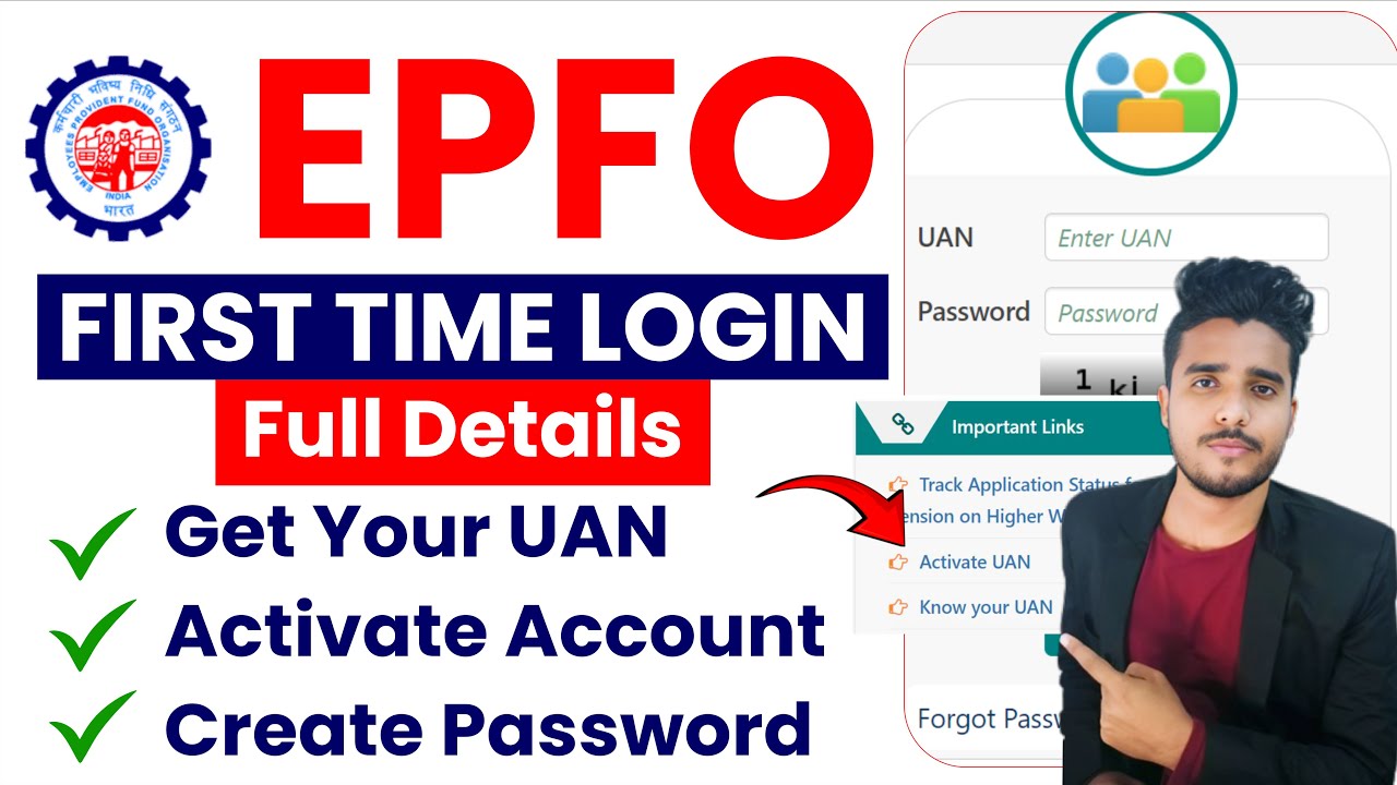 How to Login to EPFO for the First Time: How to Find UAN, Activate UAN & Create EPF Member Passwo...