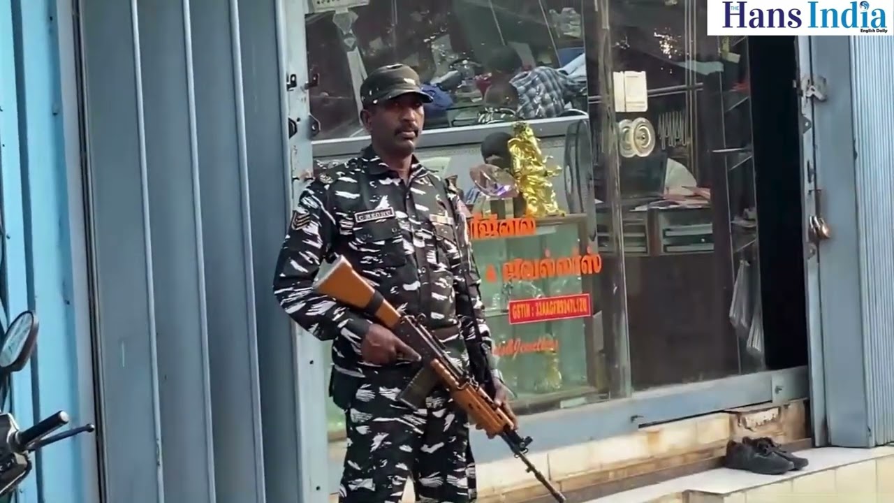 Tiruchirappalli : Enforcement Directorate (ED) conducts search operation in 3 jewellery shop