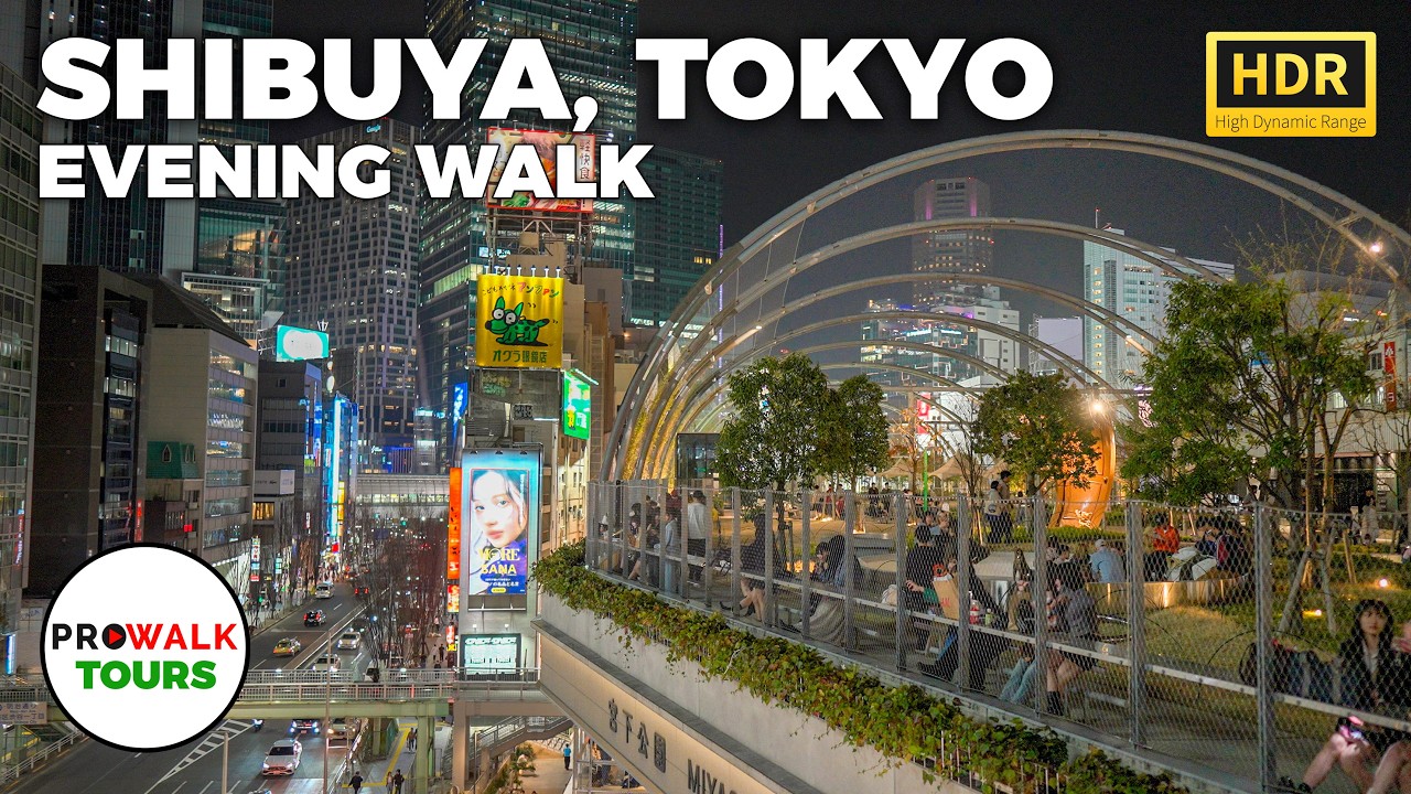 Shibuya Night Walk: Tokyo's Neon Wonderland | 4K 60fps HDR with Captions
