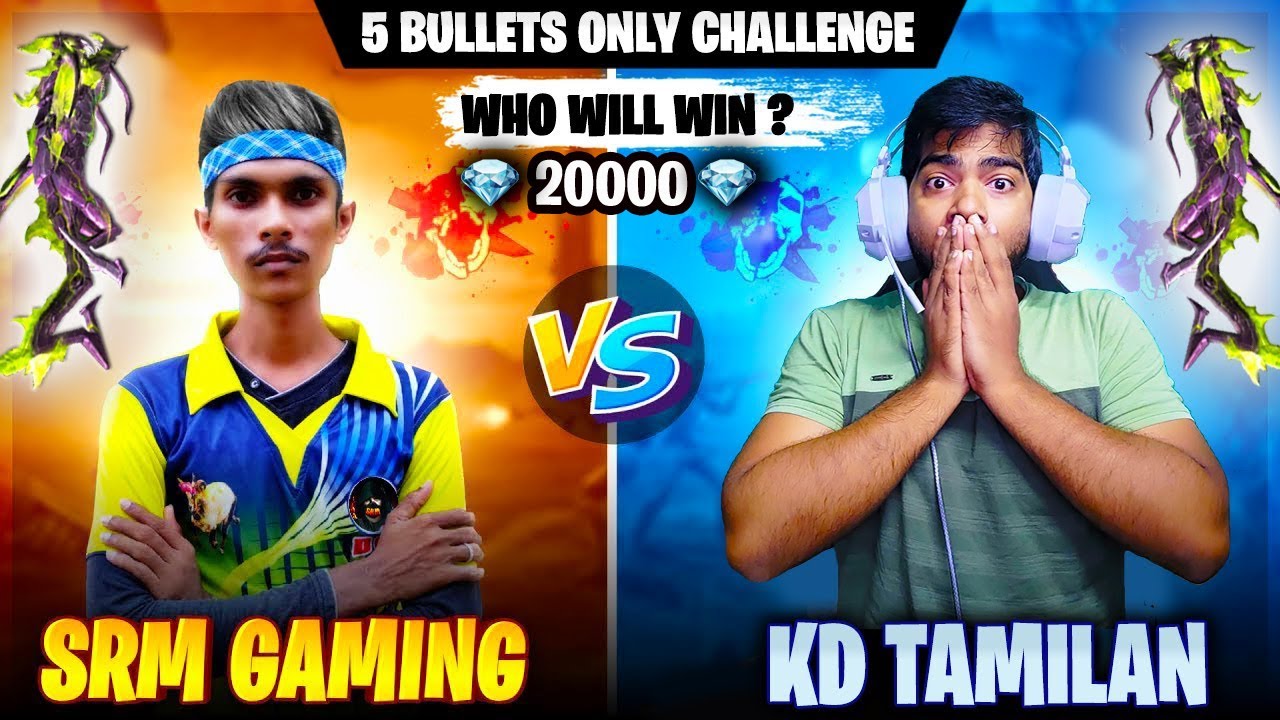 KD TAMILAN VS SRM 1 VS 1🔥|20000💎 BET ONE TAP ONLY ⚡ FUN OVERLOAD || SRM