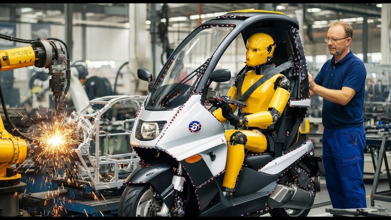 How BMW builds the ultra safe C1 scooter from scratch in the factory