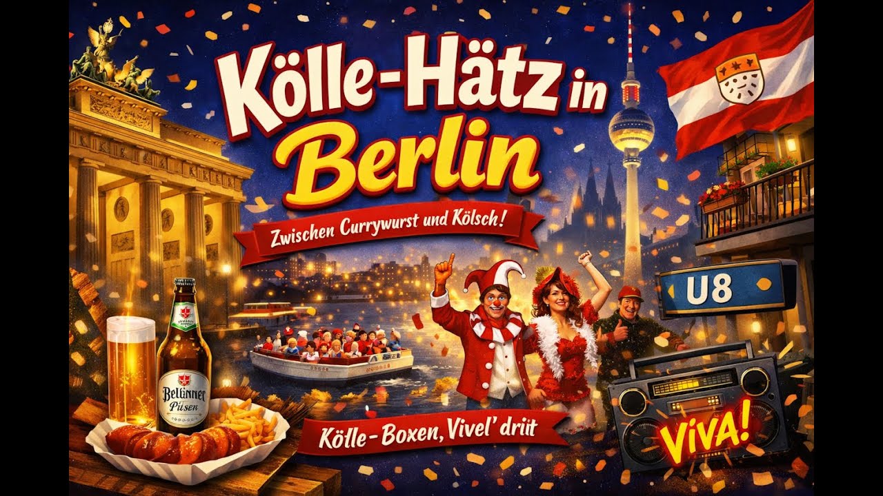 🥳🥳 Kölle Hätz in Berlin 🥳🥳 - Karnevall 2026  | TechnoOpa