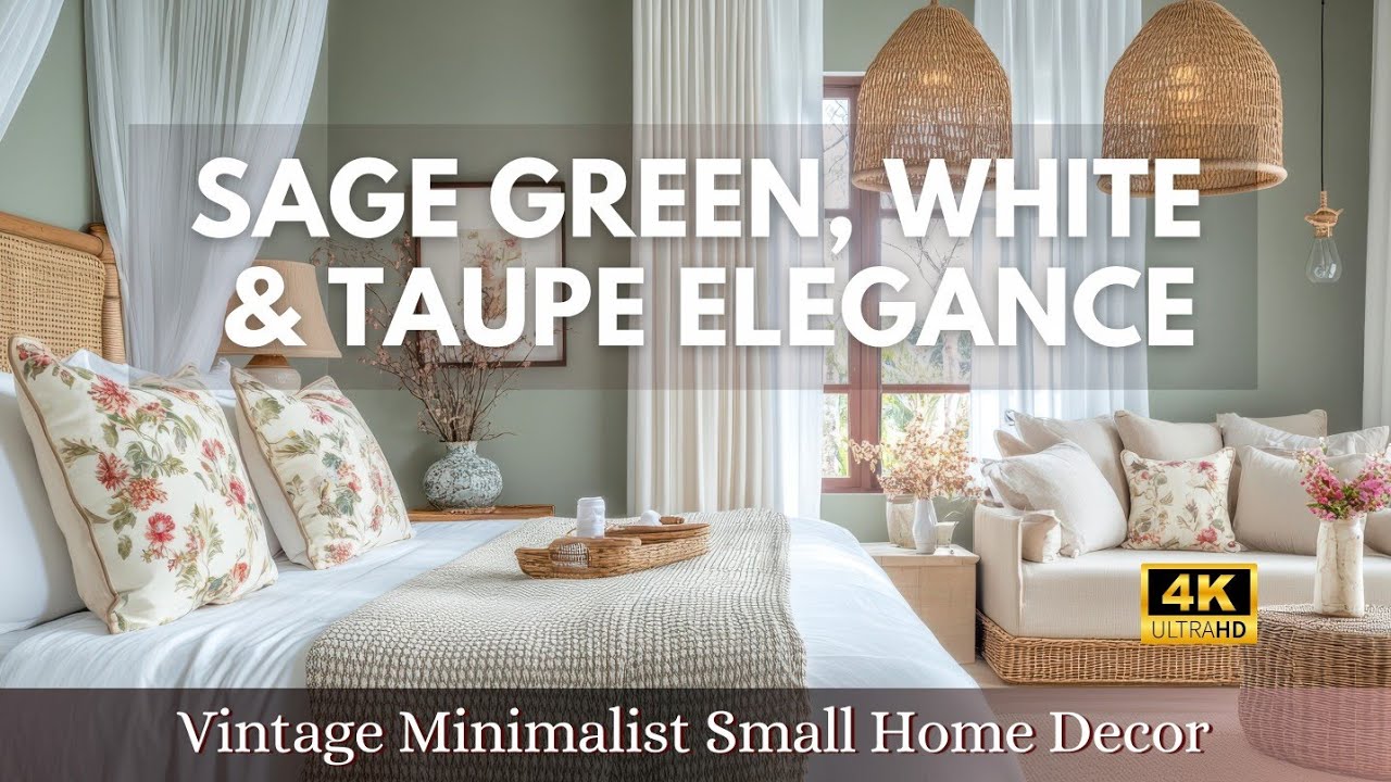 Как воплотить идею винтажного минималистичного декора для небольшого дома с элегантностью шалфейн...