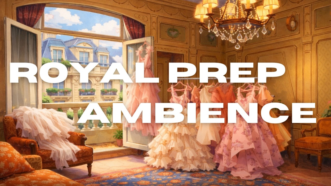 Princess Dressing Room Before the Royal Ball 👑 | Magical Palace Ambience for Study & Relax