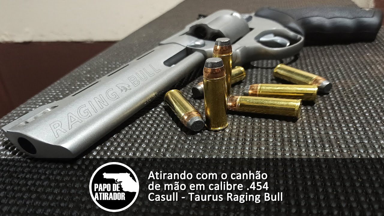 Atirando com o canhão de mão em calibre .454 Casull | Taurus Raging Bull
