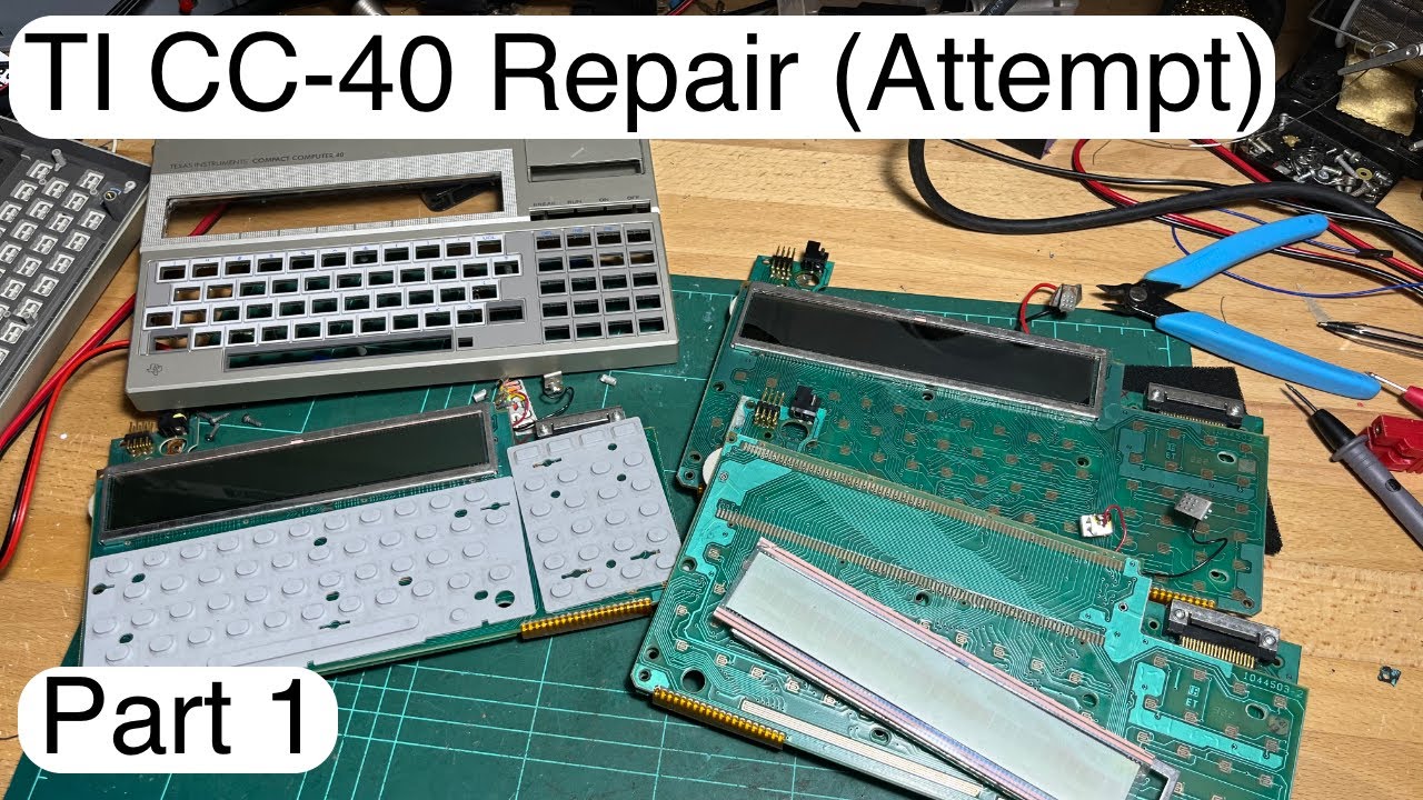 🇺🇸 Texas Instruments CC-40 Repair Attempt (Part 1) [TCE 
