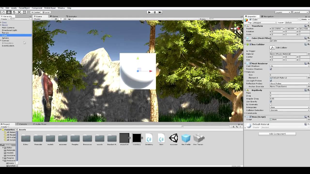 Как сделать игру на Unity 5 #16 создание инвентаря