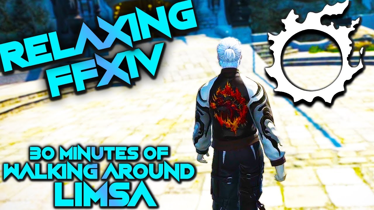 RELAXING FFXIV - Walk Around Limsa With My Warrior Of Light