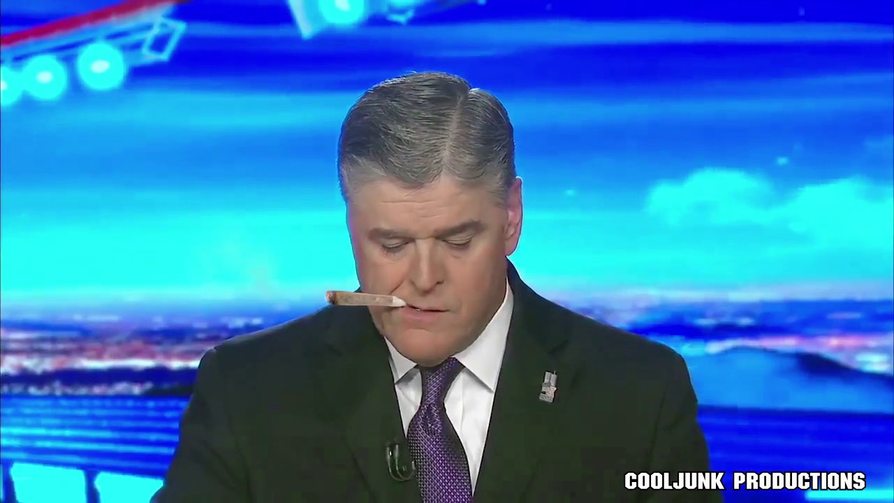 Sean Hannity smokes a fat joint on air