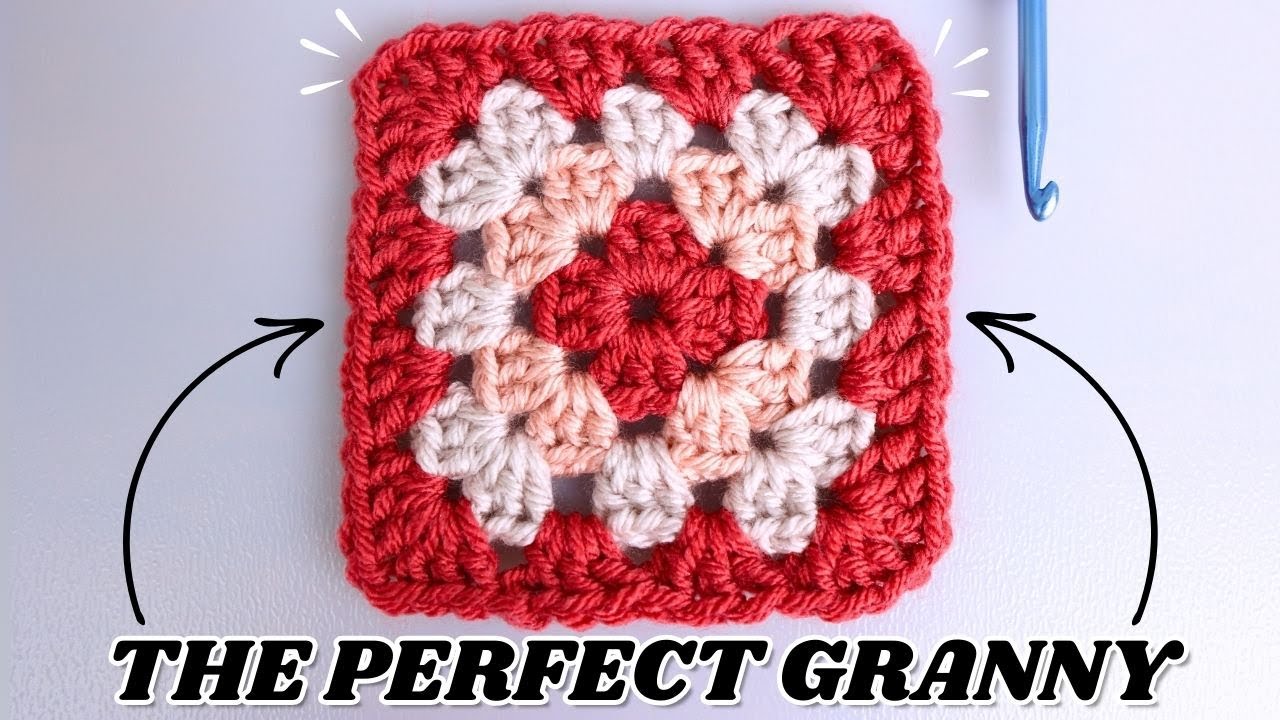 🧶 How To Crochet a PERFECT Granny Square (Easy | For Beginners!)